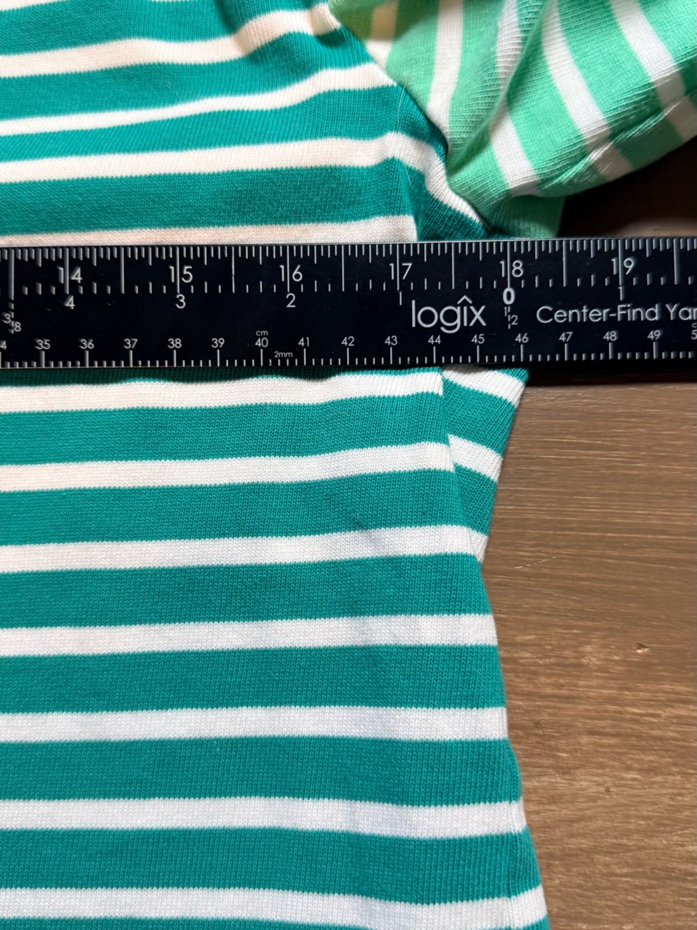English Factory Green White Striped Tee Preppy Coastal Casual Short Sleeve Top - Picture 6 of 11